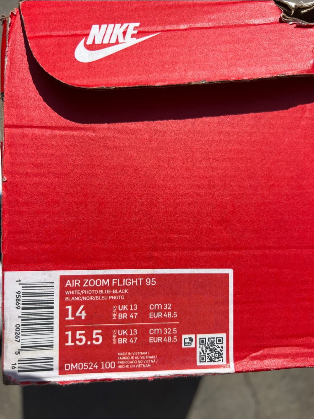 Nike zoom 95 size 14 - Picture 9 of 9